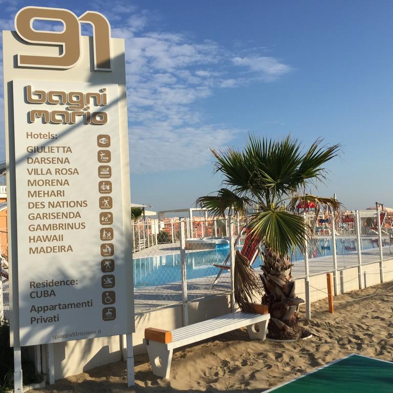 Hotel Mehari Riccione Eksteriør billede